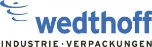 Logo WEDTHOFF. Großhandel Spezialist für Industrieverpackungen, Gefahrgutverpackungen und Bergungsfässer